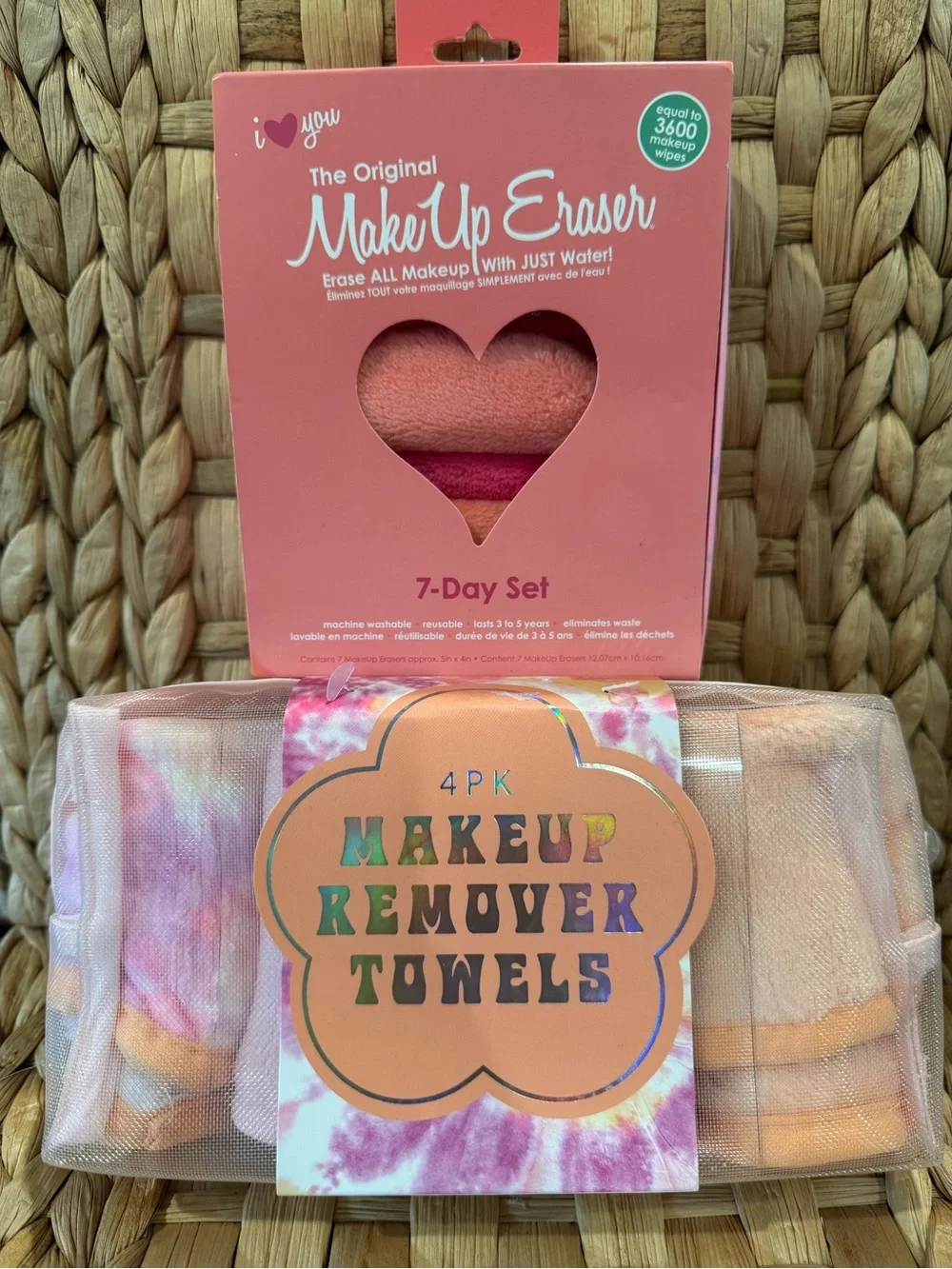 MakeUp Remover Towels 4 pack and 7 day set
